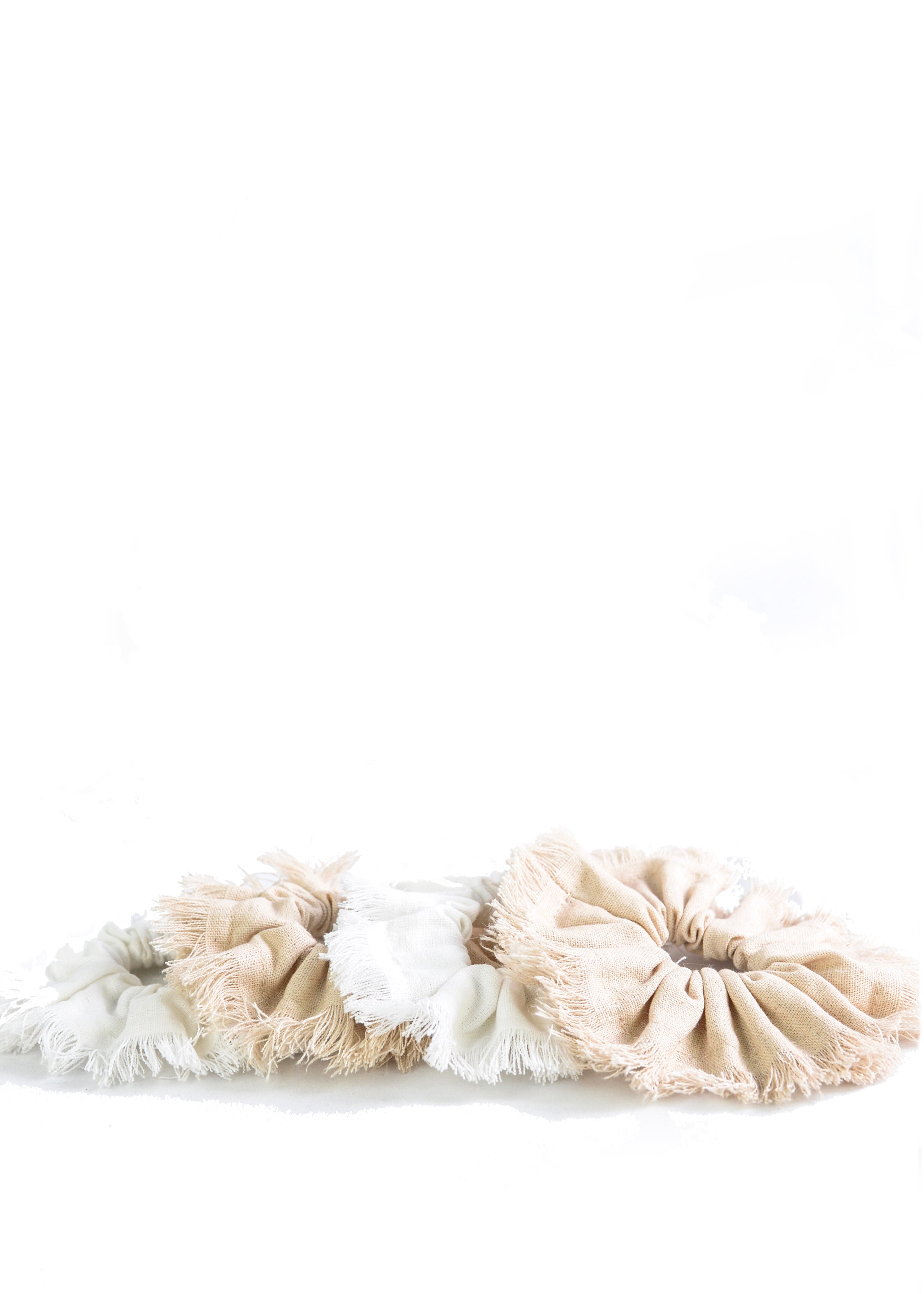 LINEN SCRUNCHIES
