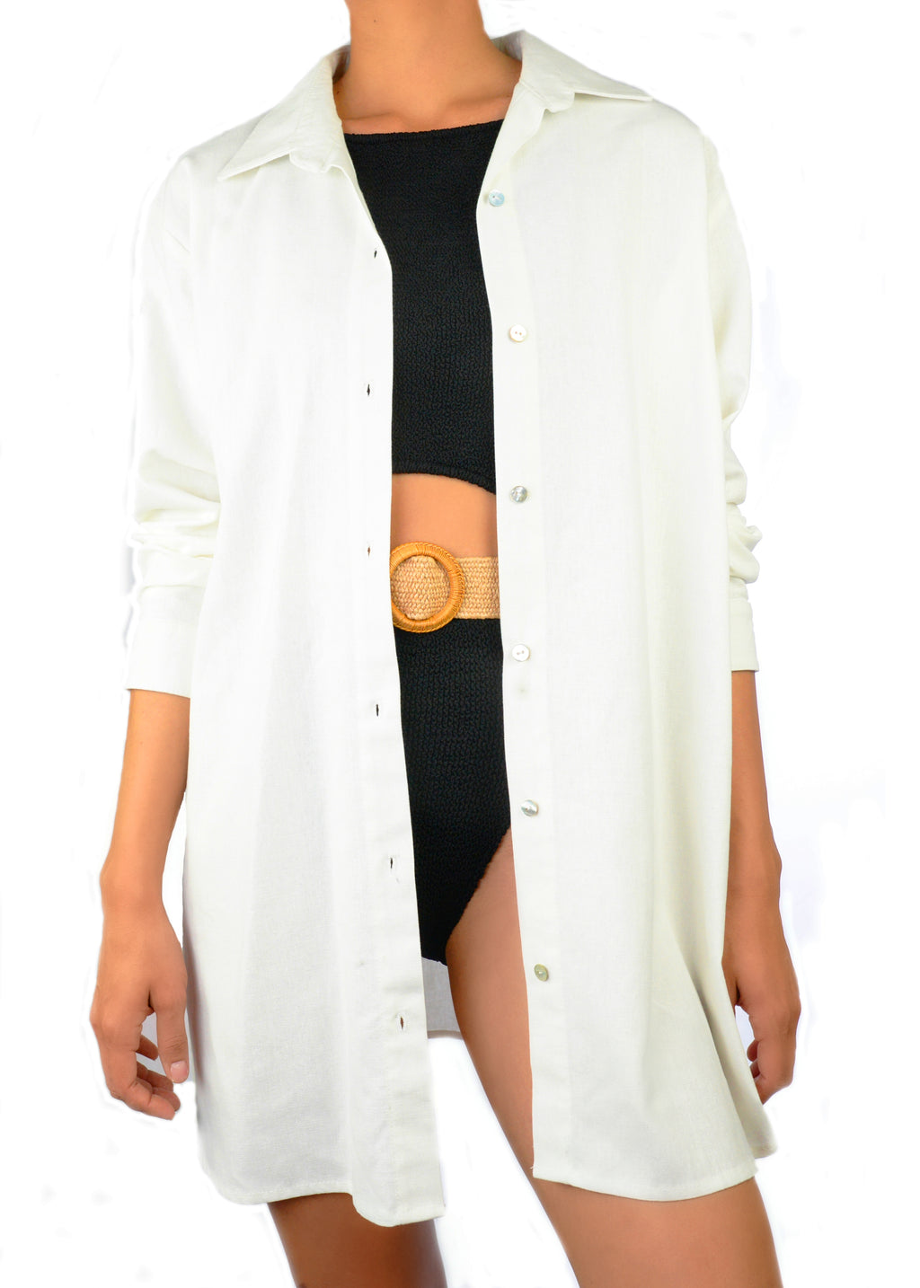 WHITE CLASSIC CHEMISE