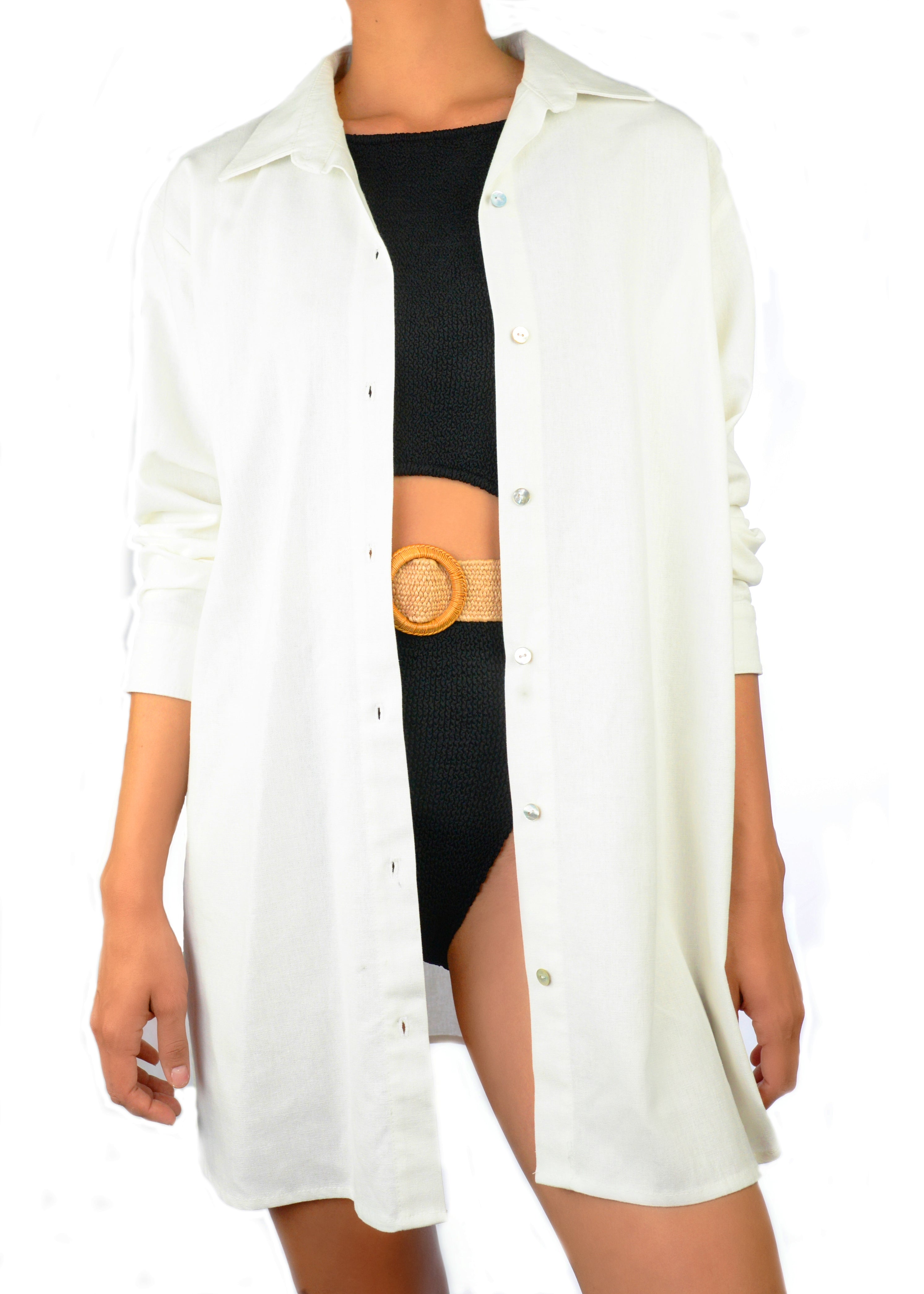 WHITE CLASSIC CHEMISE